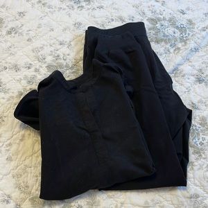 Black Zamora medium joggers and xs Rafaela top